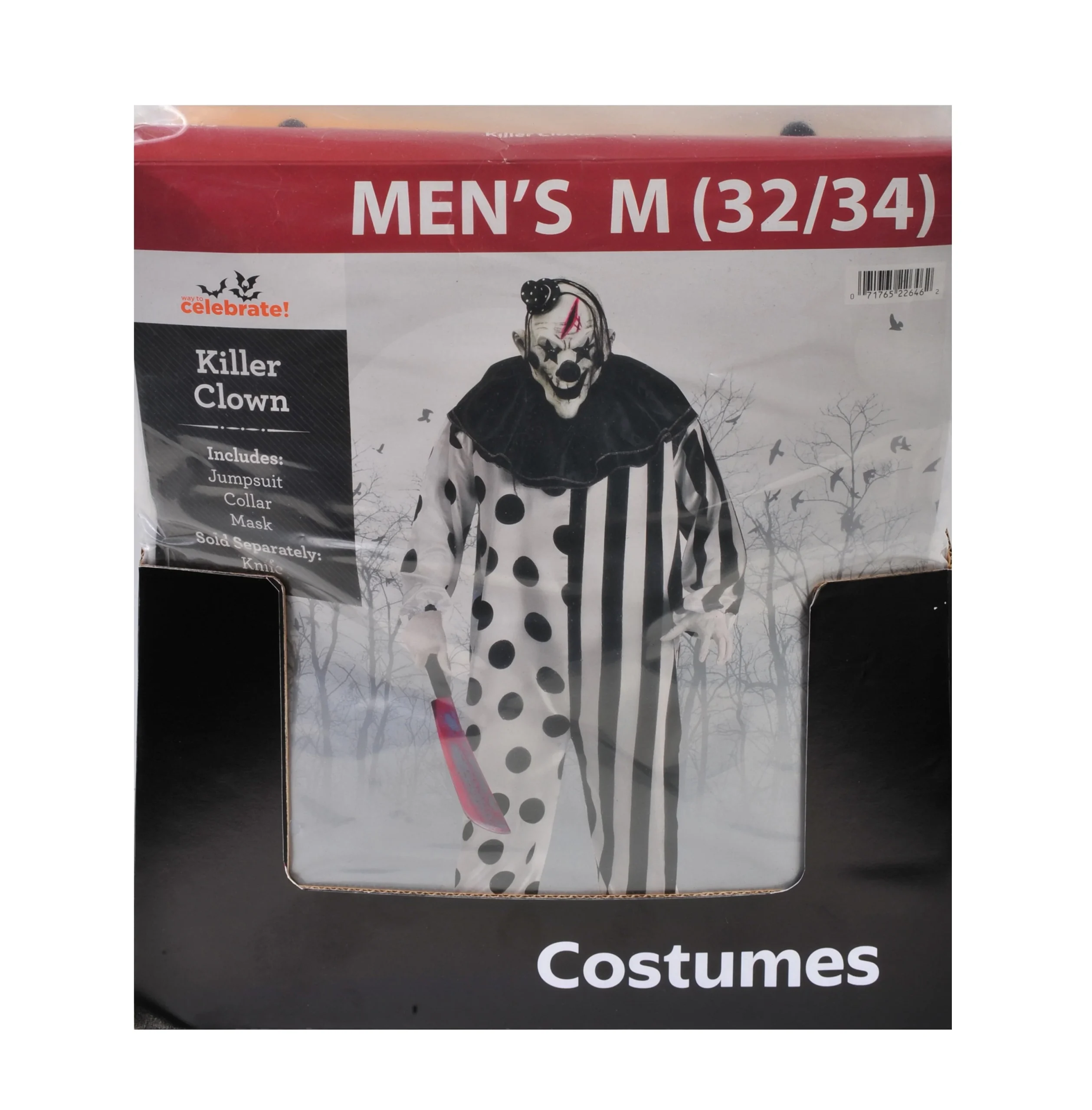 Killer Clown, Halloween Costume for Adults, by Way to Celebrate - Image 14