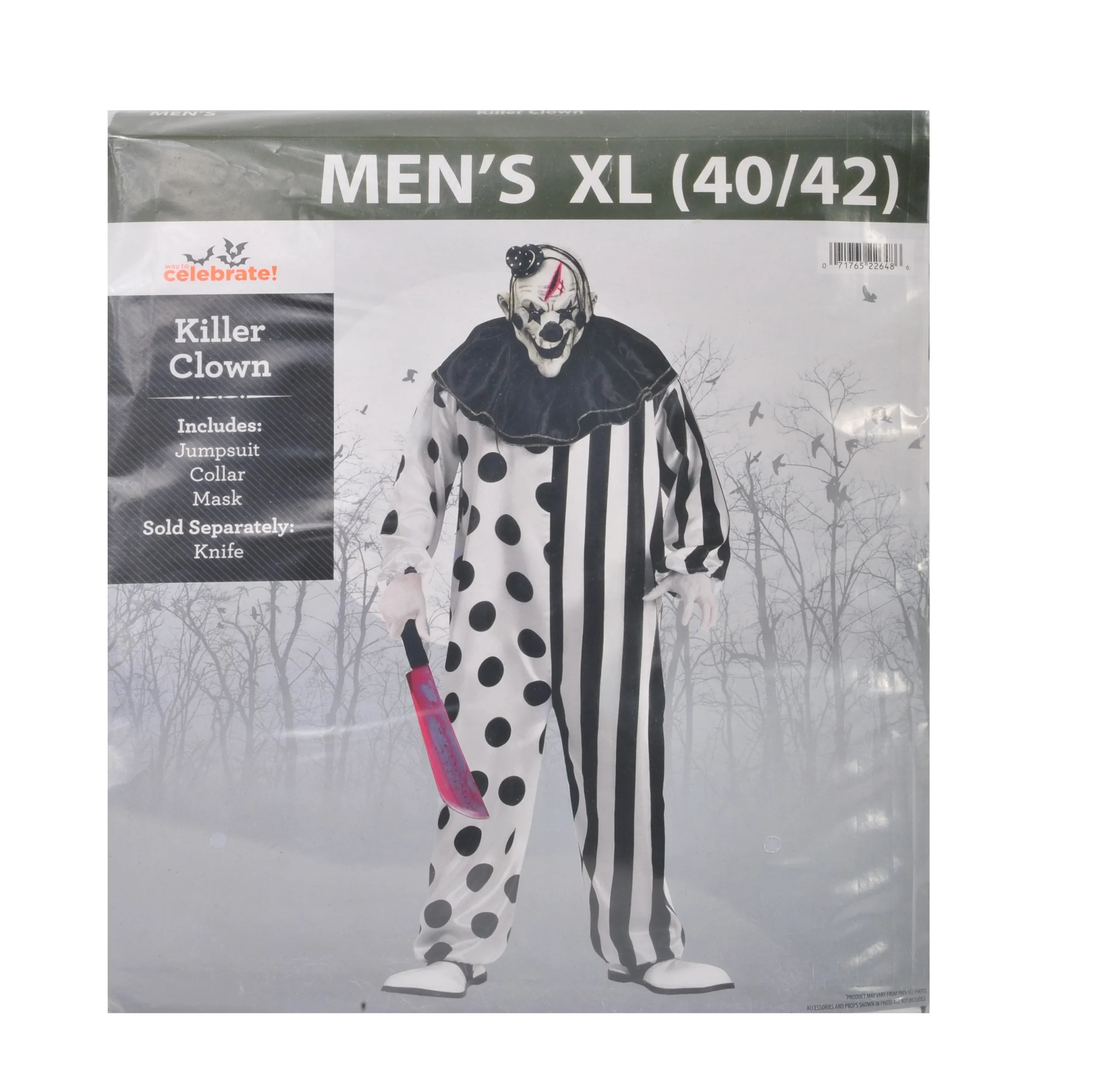 Killer Clown, Halloween Costume for Adults, by Way to Celebrate - Image 16