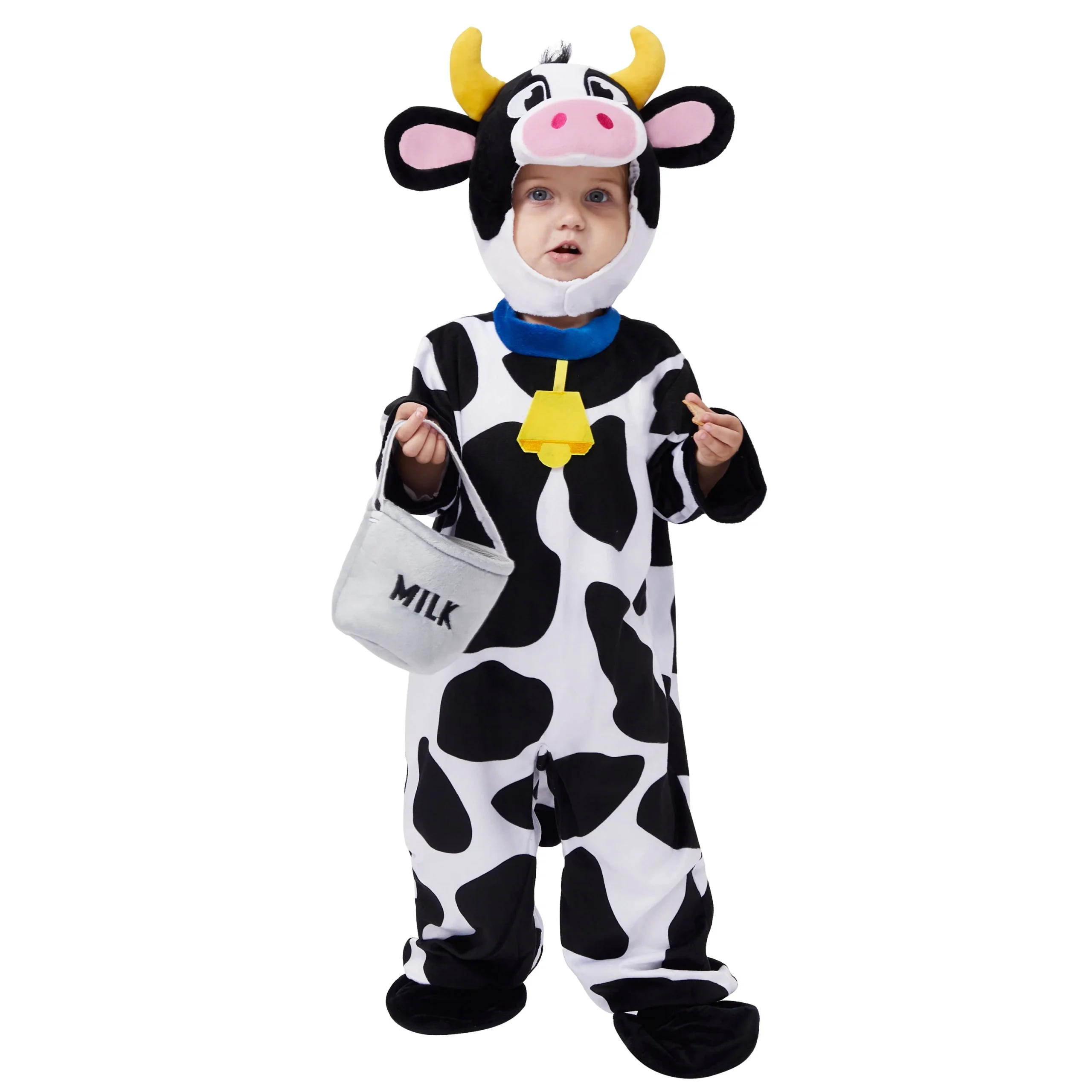 Joyfy Baby Cow Costume with Milking Bucket for Toddler, Kids Halloween Farm Party Dress up Role Playing Cosplay 0-5 Years - Image 9