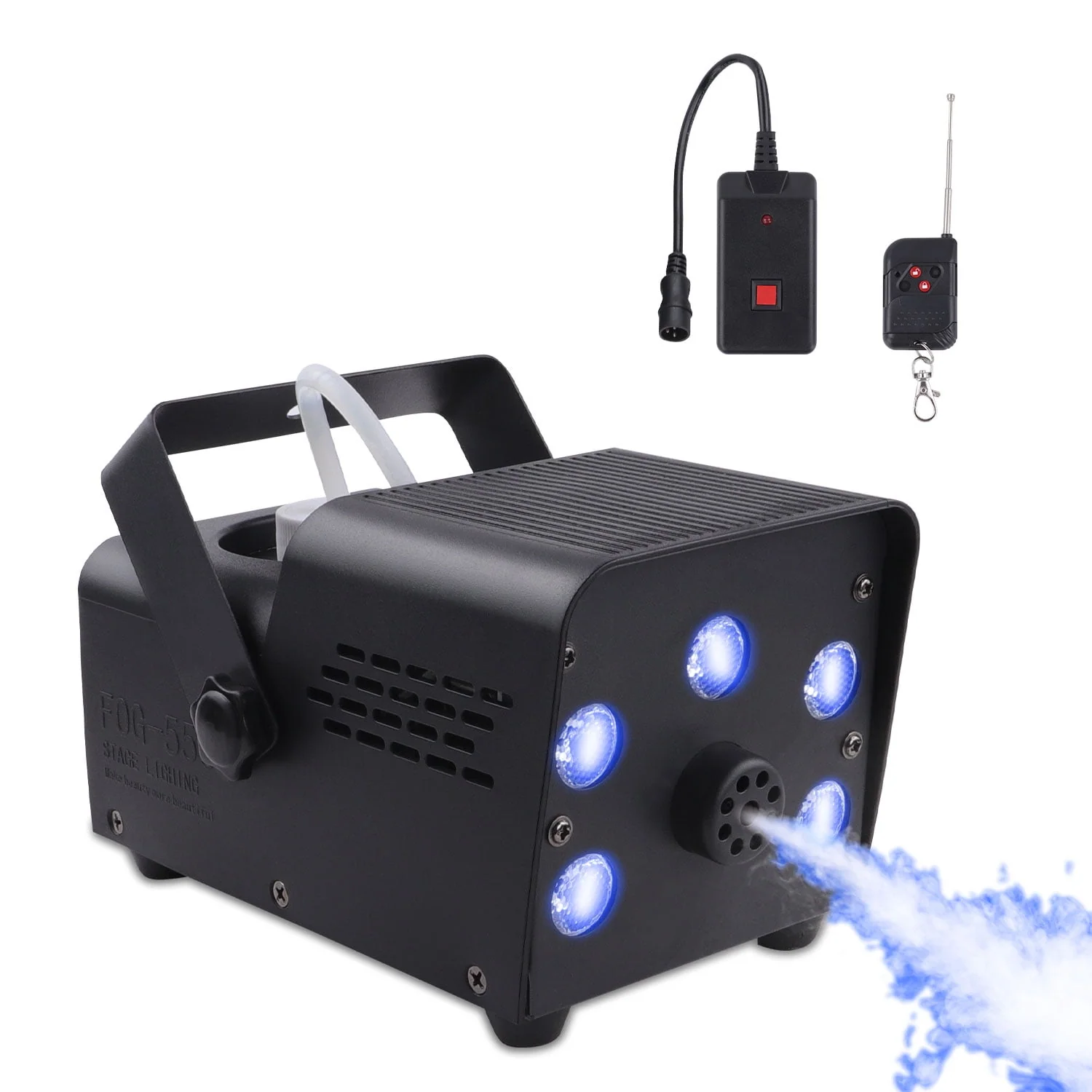 Fog Machine Smoke 550W 5 three-in-one RGB Light Beads Smoke Machine with Remote Control for Party Stage - Image 11