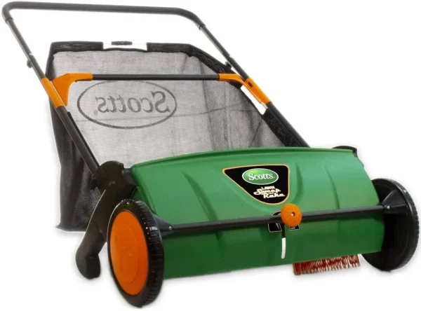 Scotts Push Lawn Sweeper, 26-Inch Sweeping Width, 3.6 Bushel Collection Bag - LSW70026S